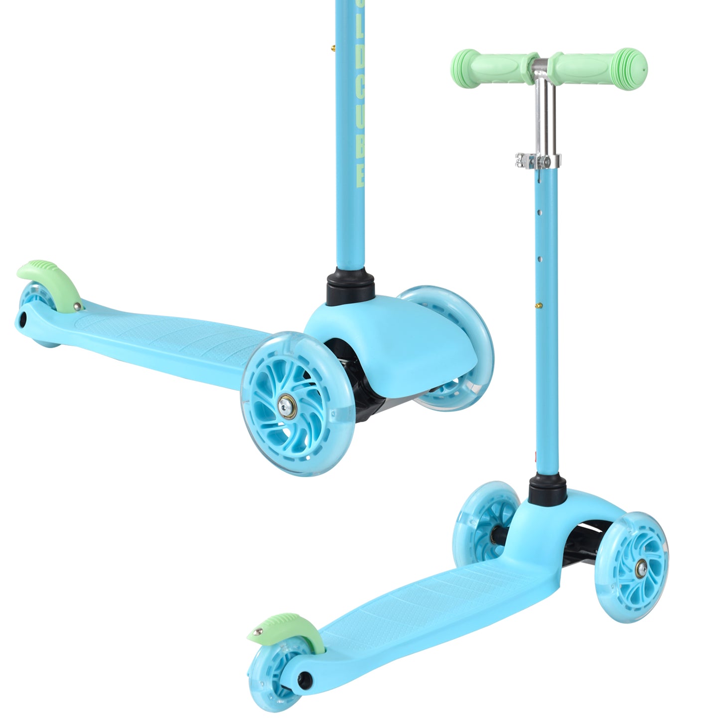 Bold Cube- Three Wheel Scooter Teeny - Blue - Age 3-6 | بولدكيوب - سكوتر صغير - ثلاث عجلات - أزرق - العمر 3-6