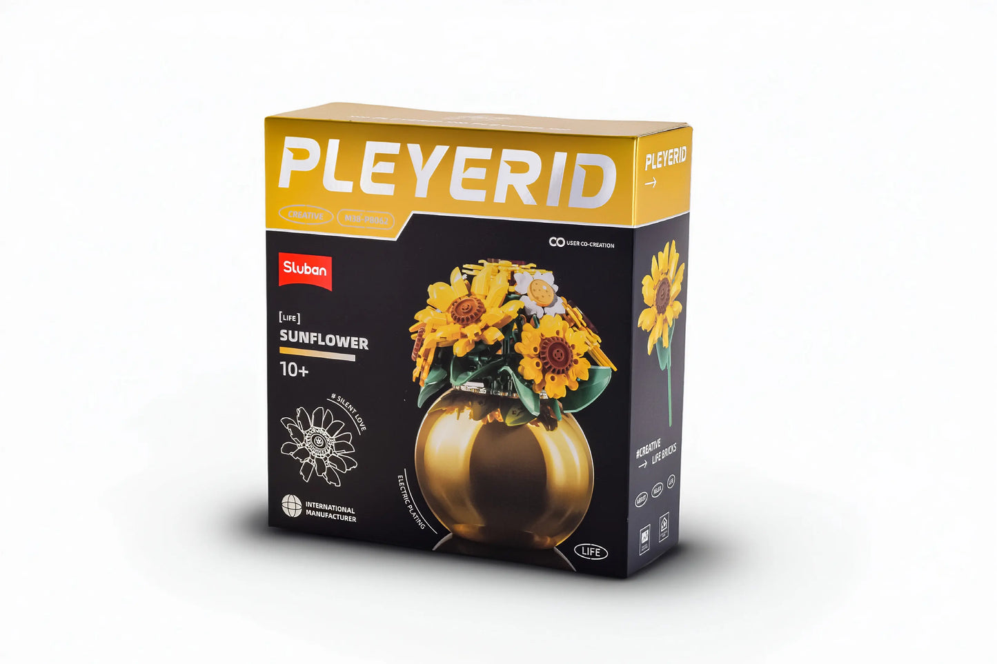 PLEYERID-Sunflower?Plated vases?288pcs