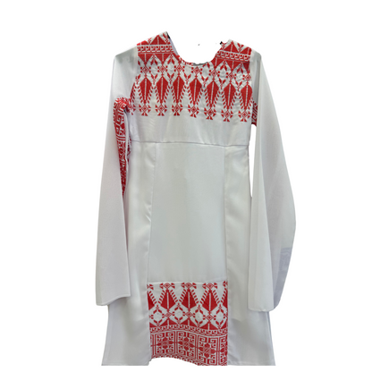 Girls Traditional Thobe with Open Sleeves and Belt