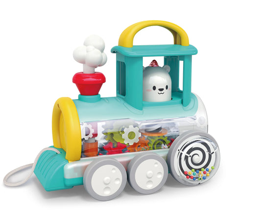 Pull Along Train Engine / Yellow