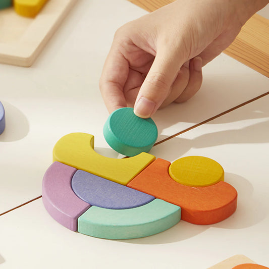 Mideer - Wooden Building Blocks - Car - Age +1 | ميدير - مكعبات التركيب خشبية - سيارة - العمر +1