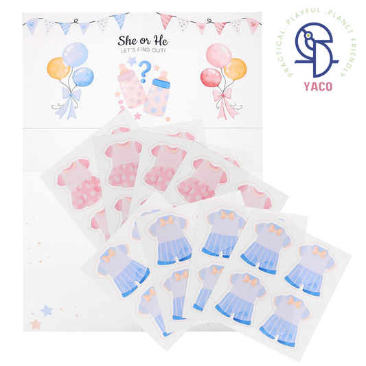Gender Reveal Voting Poster - Dresses