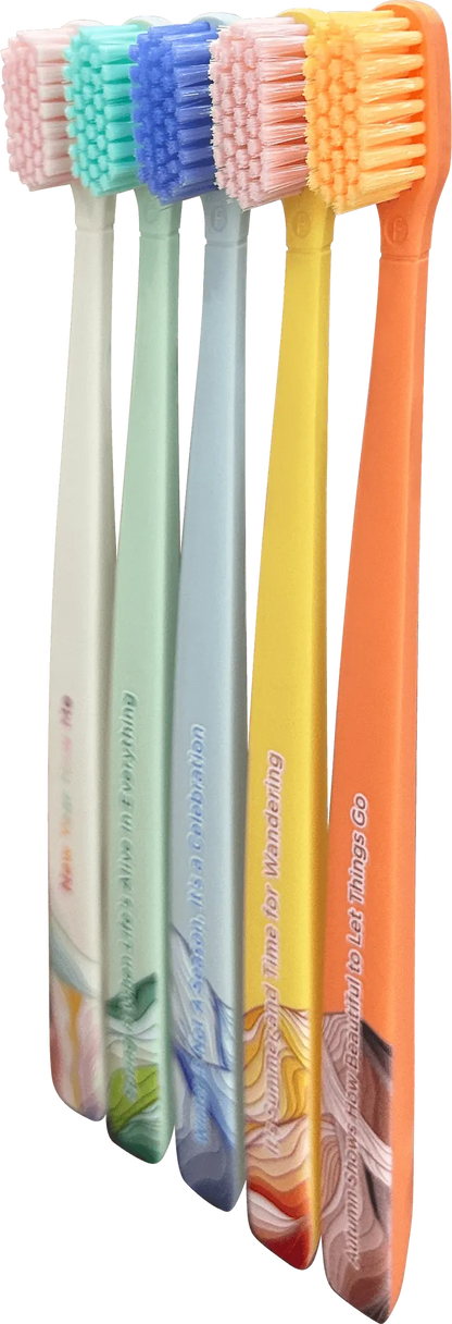 Toothbrush Flp Twigo 365 / 4 Seasons - 5pcs طقم فرشاة أسنان Flipper Twigo 365 – 4 فصول (5 قطع)