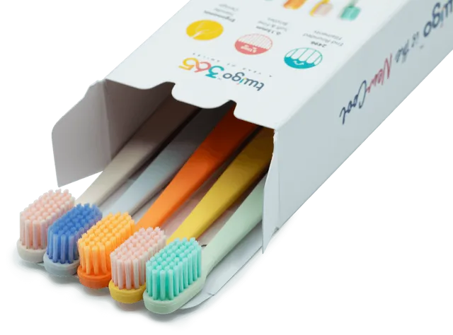 Toothbrush Flp Twigo 365 / 4 Seasons - 5pcs طقم فرشاة أسنان Flipper Twigo 365 – 4 فصول (5 قطع)