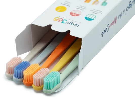 Toothbrush Flp Twigo 365 / 4 Seasons - 5pcs طقم فرشاة أسنان Flipper Twigo 365 – 4 فصول (5 قطع)