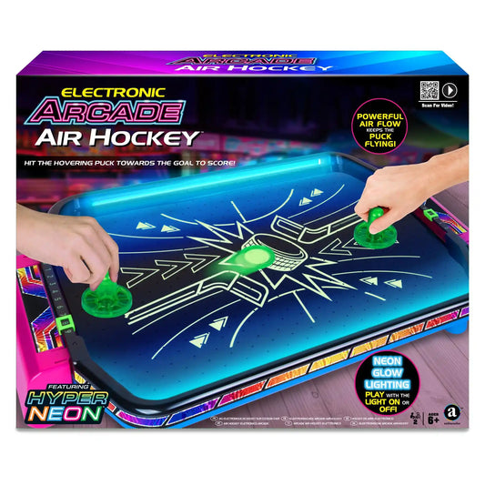 Ambassador – Electronic Arcade Air Hockey (Hyper Neon Series) لعبة الهوكي الهوائي الإلكترونية من أمباسادور – سلسلة هايبر نيون