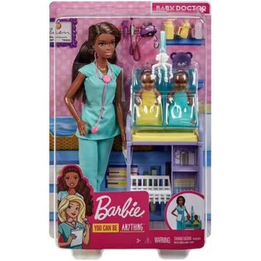 "Barbie Baby Doctor Playset with 2 Babies & Accessories – Age 3+  "