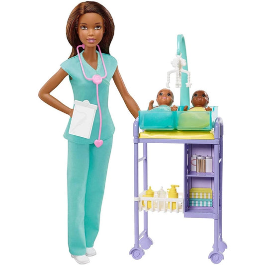 "Barbie Baby Doctor Playset with 2 Babies & Accessories – Age 3+  "