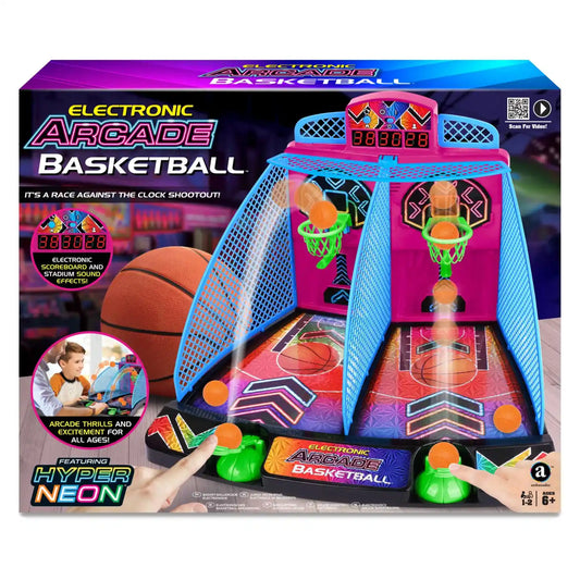 Ambassador – Electronic Arcade Basketball (Hyper Neon Series) لعبة كرة السلة الإلكترونية من أمباسادور – سلسلة هايبر نيون