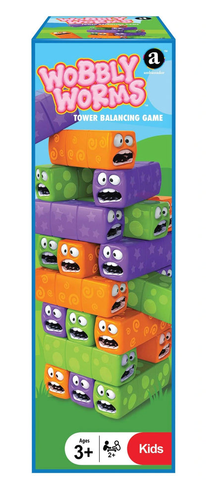 Ambassador – Wobbly Worm Tower Balancing Game - لعبة برج الدودة المتذبذبة