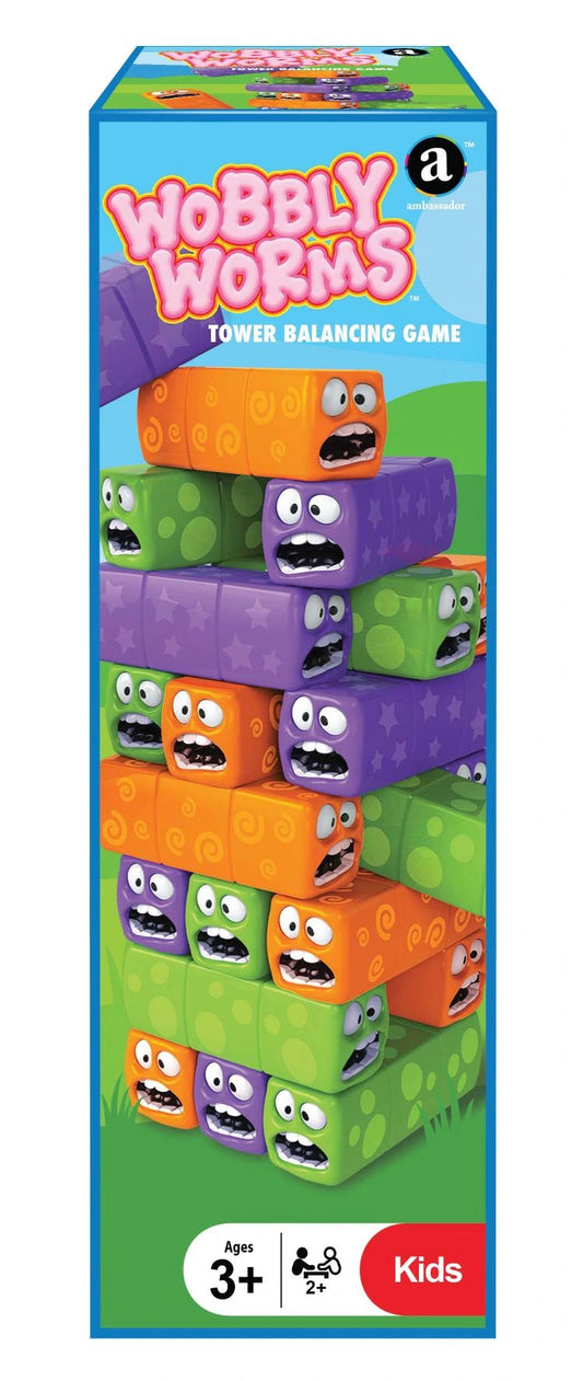 Ambassador – Wobbly Worm Tower Balancing Game - لعبة برج الدودة المتذبذبة