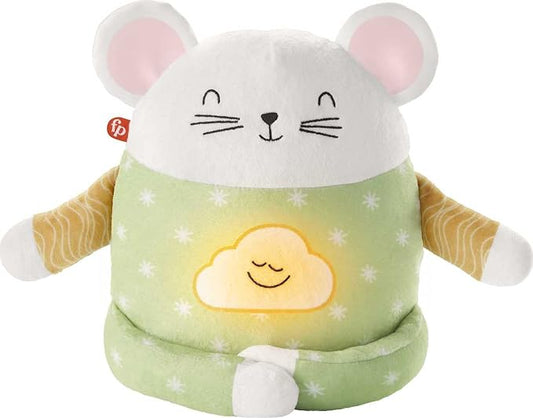Fisher-Price Toddler Toy Meditation Mouse, Mindfulness Plush with Guided Relaxation Exercises, Music & Lights for Kids Ages 2+ Years