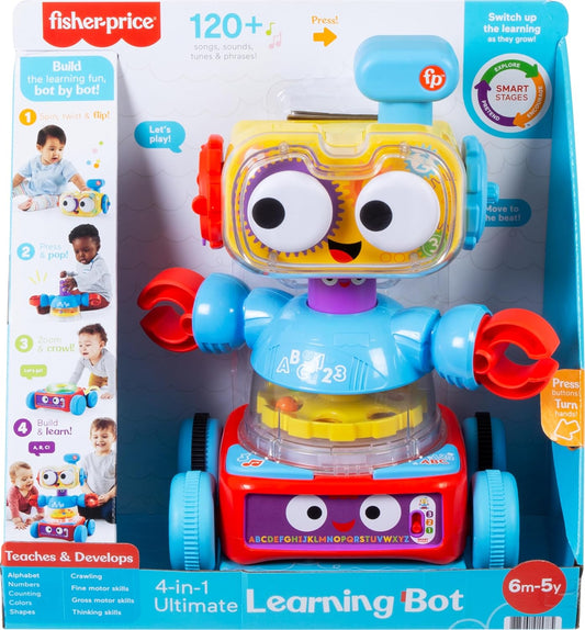 Fisher-Price 4-in-1 Ultimate Learning Bot – Electronic Educational Toy for Kids 6 Months+