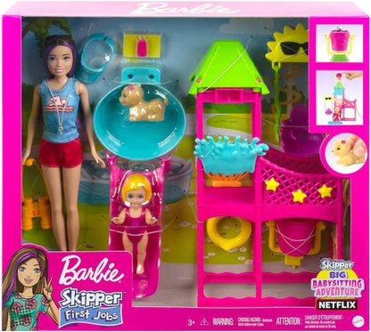 Barbie Skipper First Jobs Water Park Playset – Age 3+