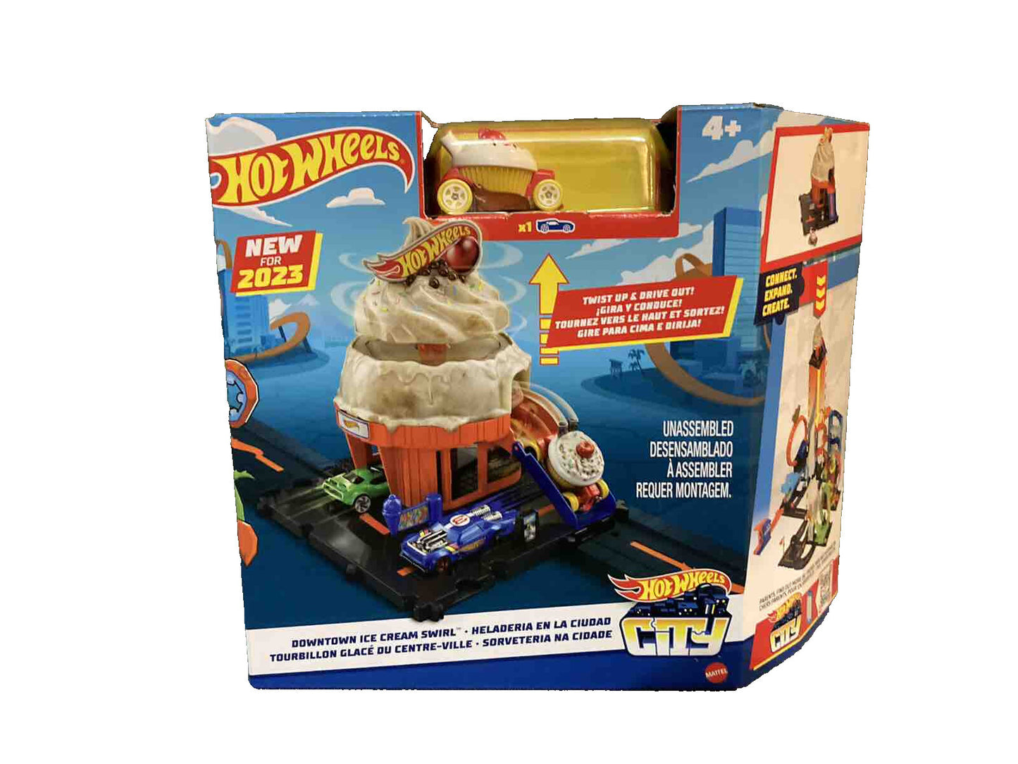 Hot Wheels Ice Cream Swirl Track Set – Age 4+