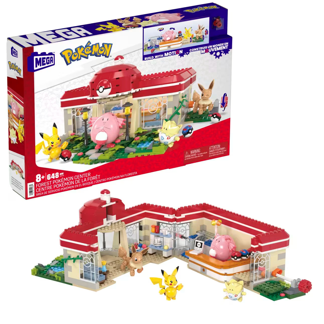MEGA Pokémon Building Set – Countryside Windmill with Pikachu, Pidgey & Wooloo, 240 Pieces, Ages 7+ (Copy)