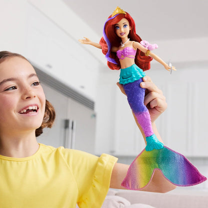 Disney Princess Ariel and Play Together! Mermaid, Doll, Movable Tail Fin, Dress Up Doll