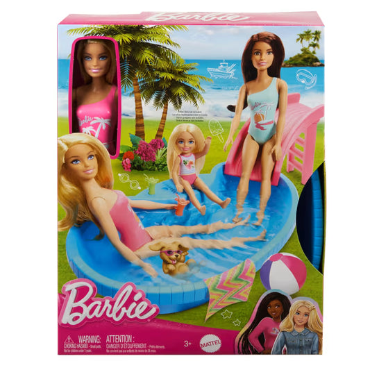 Barbie® Pool with Doll - Refreshed
