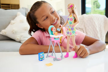 Barbie® Skipper™ Babysitters Inc.™ Doll and Playset - Feeding Baby (Blonde)