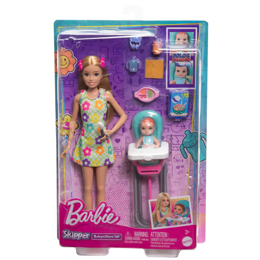 Barbie® Skipper™ Babysitters Inc.™ Doll and Playset - Feeding Baby (Blonde)