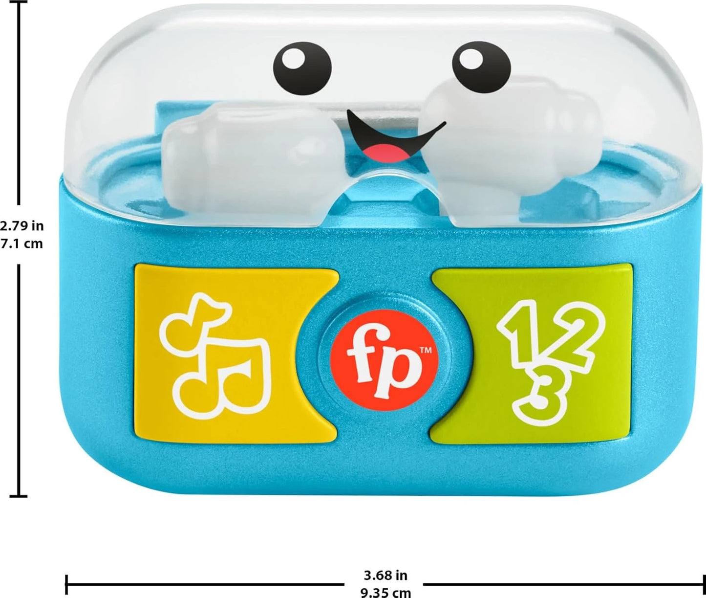 Fisher-Price Laugh & Learn Play Along Ear Buds with Music, Lights & Fine Motor Activities for Infants 6+ Months