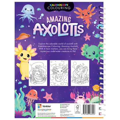 Kaleidoscope Colouring Amazing Axolotls
