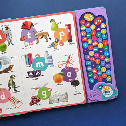 50 First Phonics - Children's 50 Button Sound Book