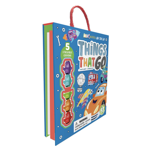 Things That Go: On-the-Go Coloring Kit with Stackable Crayons
