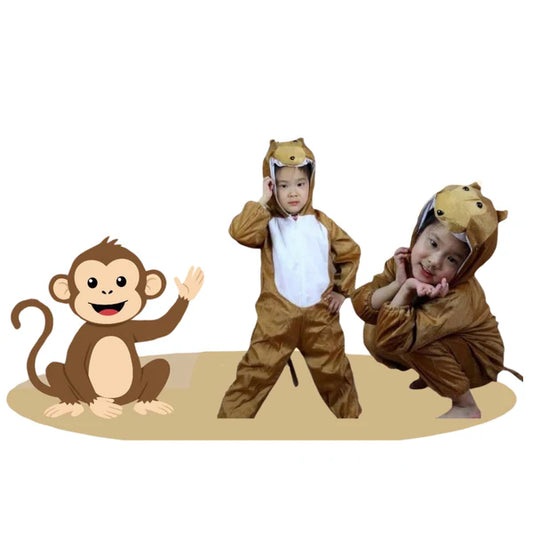 Monkey Costume for Kids | Cute Animal Dress-Up Outfit زي قرد للأطفال | طقم تنكر حيوانات لطيف