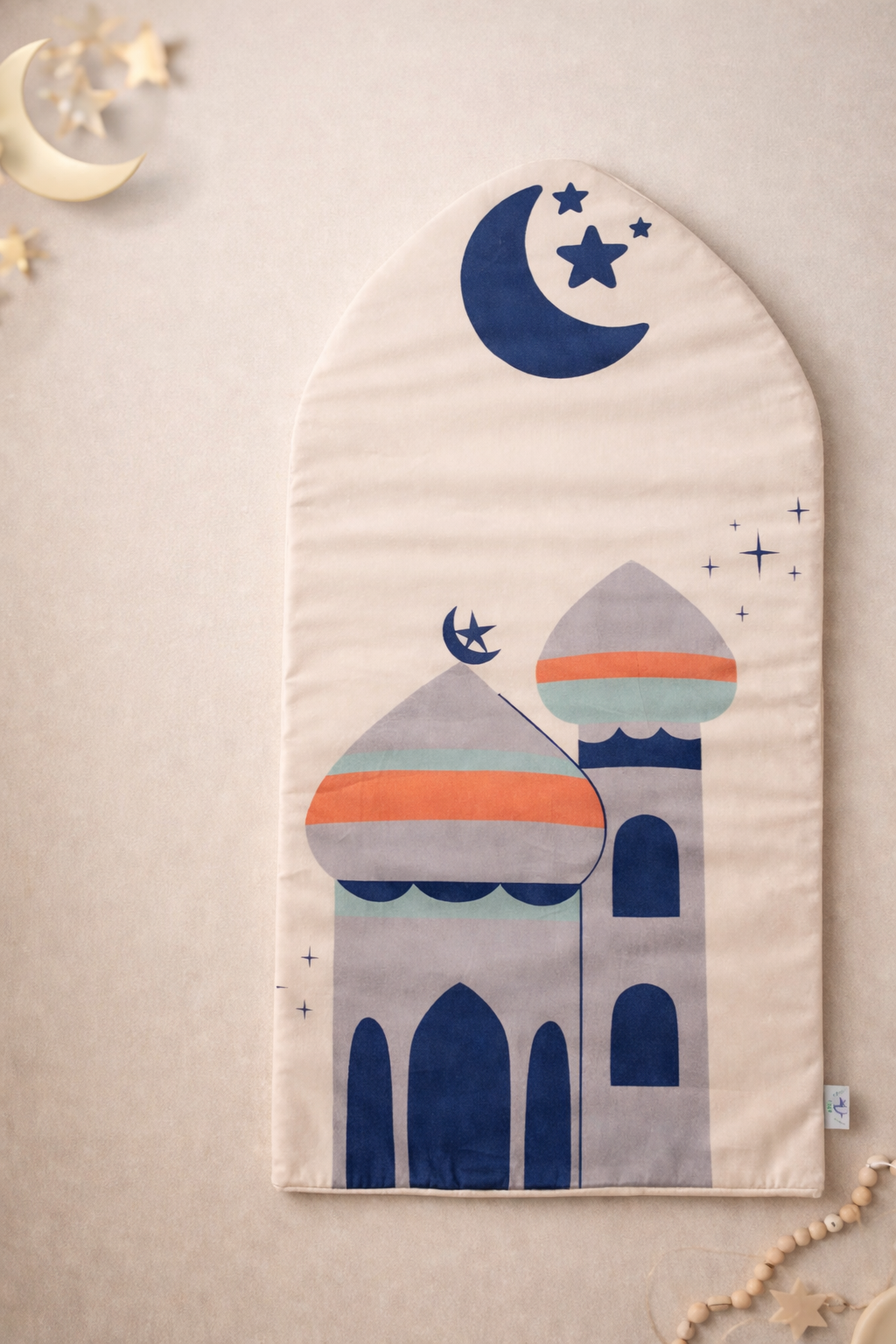 Kids Prayer Mat – Soft Blue Islamic Rug for Children – Comfortable, Lightweight -سجادة صلاة للأطفال – سجادة إسلامية زرقاء ناعمة ومريحة