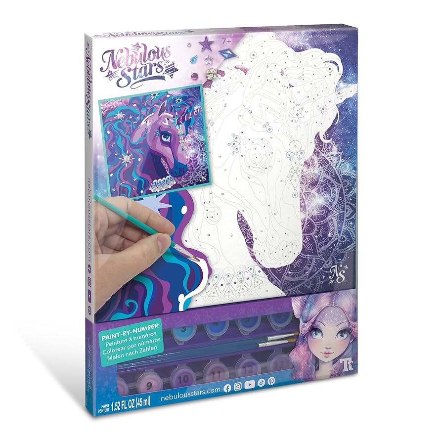 Nebulous Stars Paint-by-Number on Canvas Nebulia & Horse