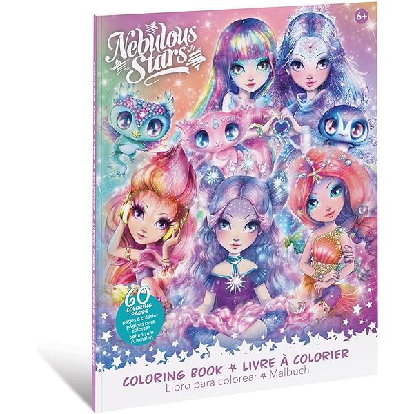 Nebulous Stars Coloring Book with 60 illustrations