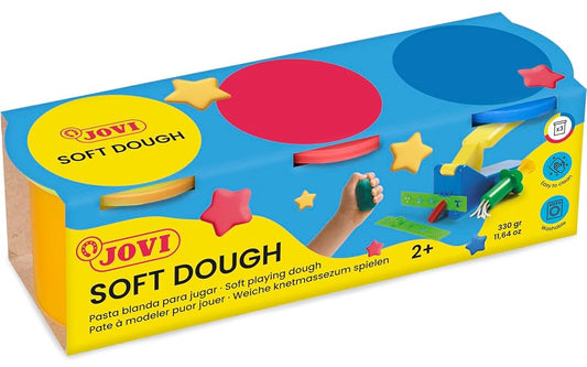 Jovi- Pasta, Multicoloured (set of 3- soft dough)