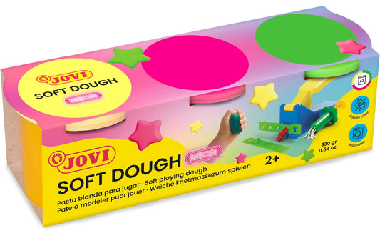 Jovi Neon Extra Soft Modelling Clay in Bright Colours