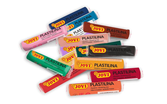 Jovi Plastilina Modeling Clay; Box of 15, 14.1 GMS