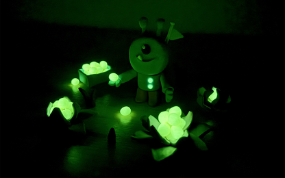 Set of modeling clay with glow in the dark - Jovi - 10 x 50 g