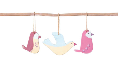 Jovi - DIY Air Dry Kit - Birds Hangers Gift Pottery Kit for Adults with White Air Dry Clay + Paints, Sculpting Tools, Step-by-Step Guide and Video Tutorial, Starter Set for Beginners (Birds)