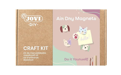 Jovi - DIY Air Dry Magnets - DIY Magnets Pet Magnets with White Dry Clay + Colours and Tool