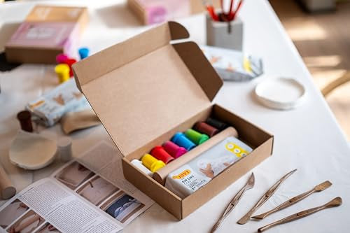 JOVI DIY Air Dry Clay Craft Kit - Mirror