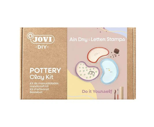 JOVI DIY Air Dry Clay Craft Kit – Letter Stamps