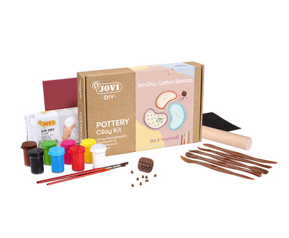 JOVI DIY Air Dry Clay Craft Kit – Letter Stamps