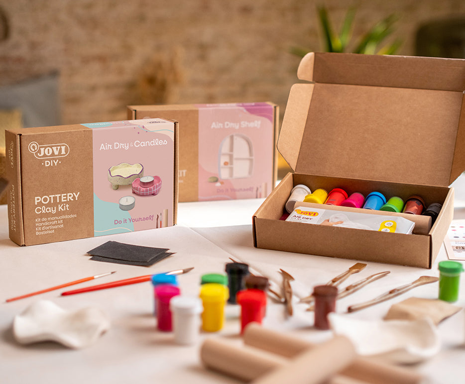 JOVI DIY Air Dry Clay Craft Kit – Letter Stamps