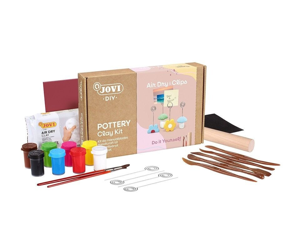 Jovi - DIY Air Dry Photo Holders | Creative kit to make photo holders with self-hardening clay + paints
