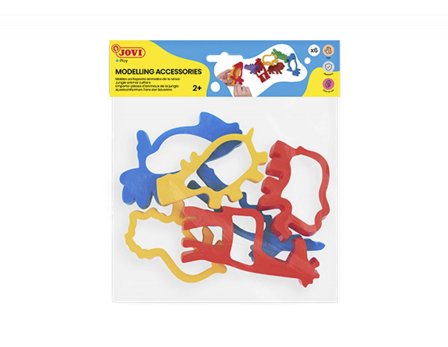 Jovi – Bag, 6 Moulds, jungle animals (7g)