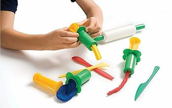 Jovi 4 Assorted Mini Plastic Putty Presses for Soft Modelling Clay - Large