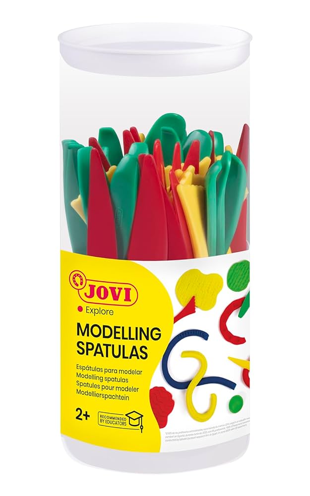 Jovi Modelling Tools for Modelling Clay, Plasticine, 3 Models, 16 Pieces, Total 48 Pieces