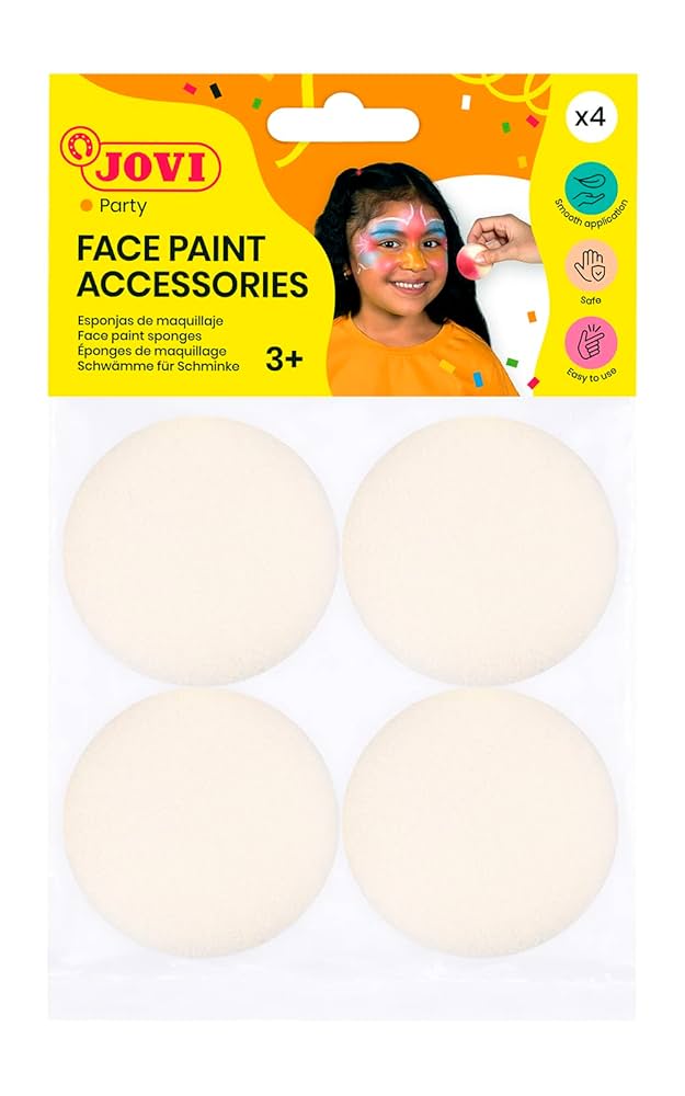 Jovi - 4 Units, High Density Face Makeup Sponges, Reusable