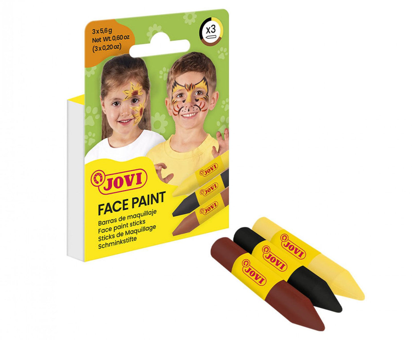FACE PAINT Set of 3 ANIMAL Bars