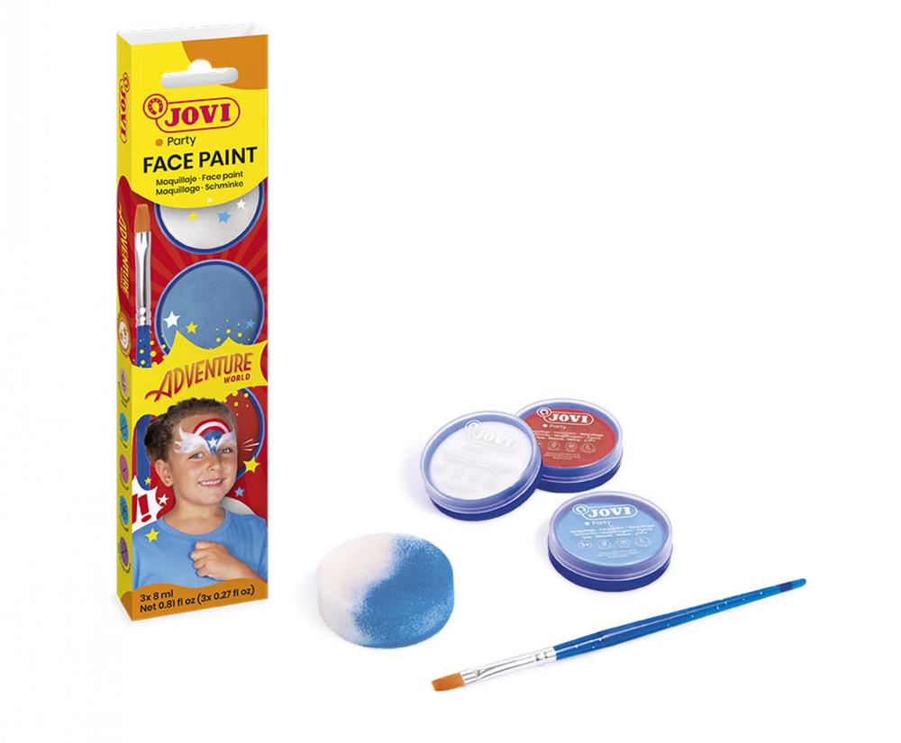 Jovi Face Paint, 3pcs (Adventure) - 8mL