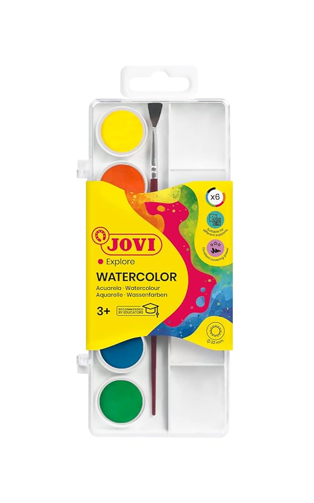 Jovi Watercolour Palette Set (6 colors).